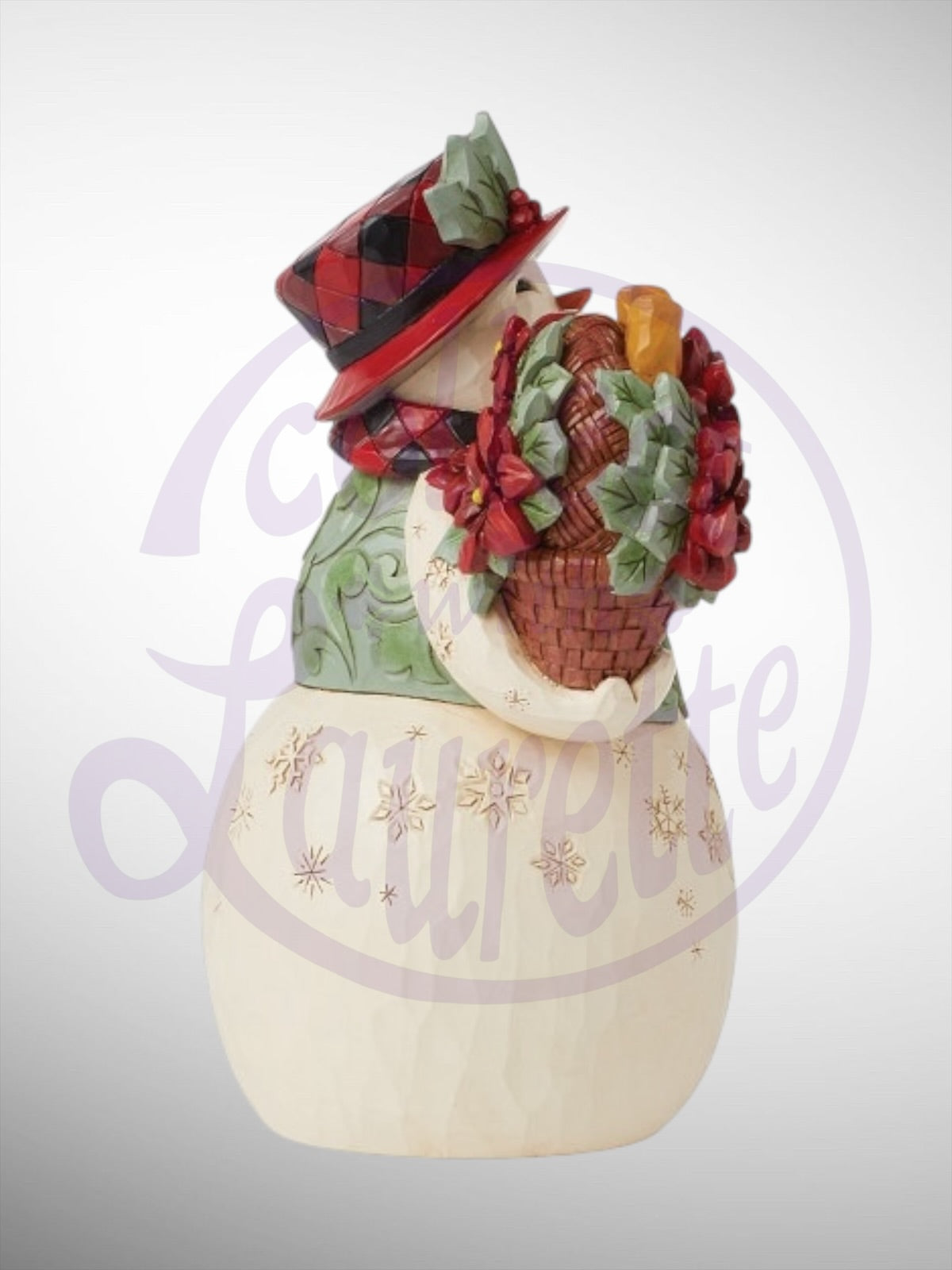 Jim Shore Heartwood Creek - Highland Glen Holiday Blooms Snowman Figurine